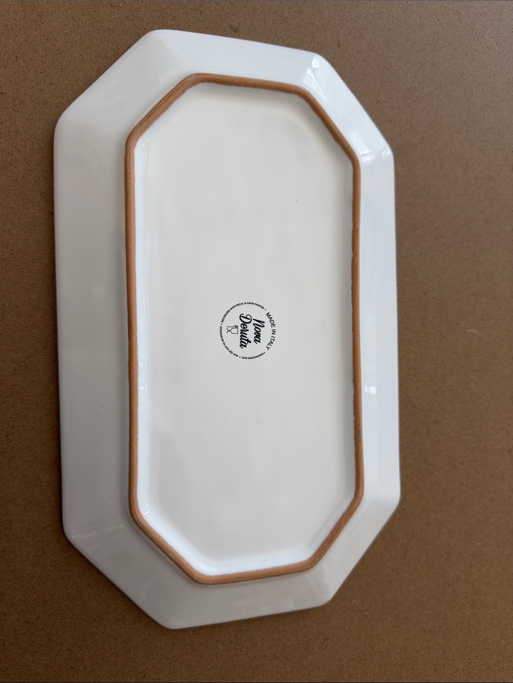 Floral Ceramic Tray — Yellow & Navy - Picture 4 of 5